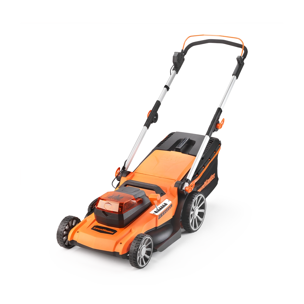 LawnMaster 48V 46cm Cordless Lawn Mower with Spare Batteries