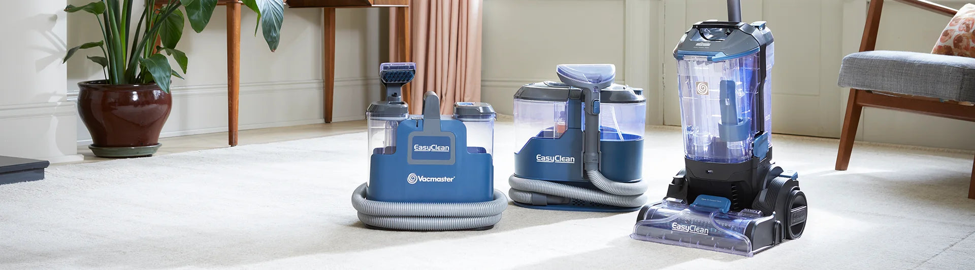 EasyClean carpet cleaner Range from Vacmaster